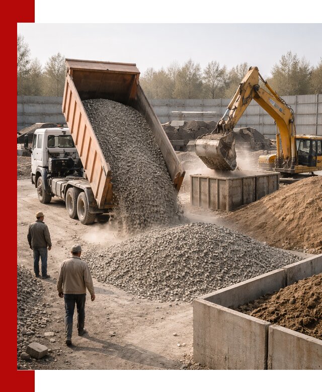 Доставка нерудных материалов с погрузкой и разгрузкой в Шумерле