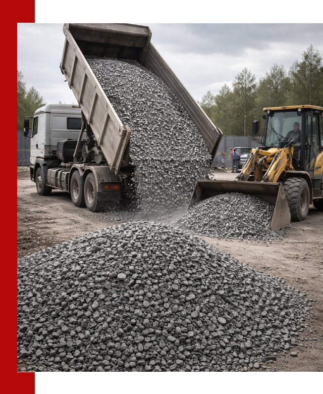 Доставка и продажа щебня гранитного в Шумерле