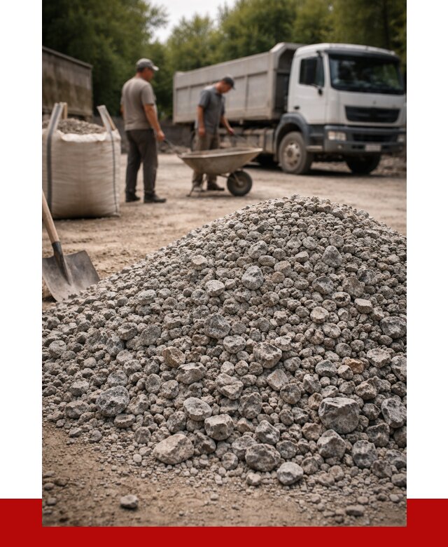 Гранитный щебень фракция 20-40 в Шумерле от 3476 руб. ПРОНЕРУДШмр