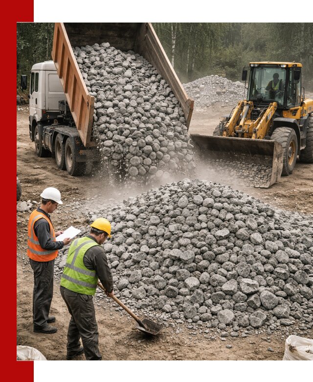 Гранитный щебень фракция 70-150 доставка в Шумерле