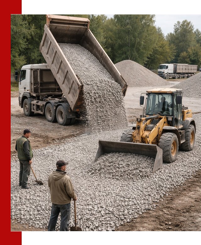 Купить гравийный щебень фракция 20-40 в Шумерле с доставкой