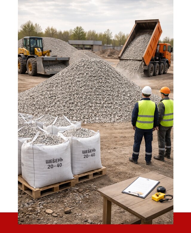 Известняковый щебень 20-40 в Шумерле от 2281 р. ПРОНЕРУДШмр