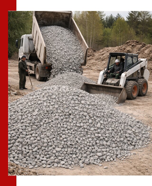 Доставка доломитового щебня в Шумерле напрямую от карьера