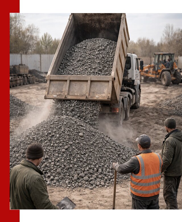 Доставка шлакового щебня в удобные сроки по выгодной цене в Шумерле