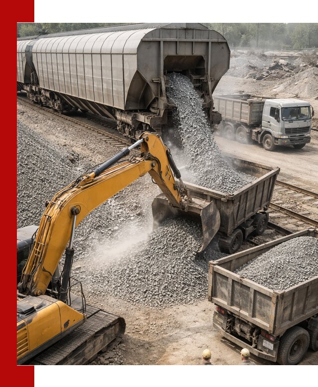 Доставка железнодорожного щебня в Шумерле крупными партиями быстрого отгруза