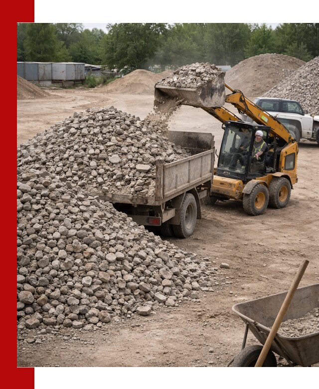 Доставка вторичного щебня в Шумерле для строительных работ