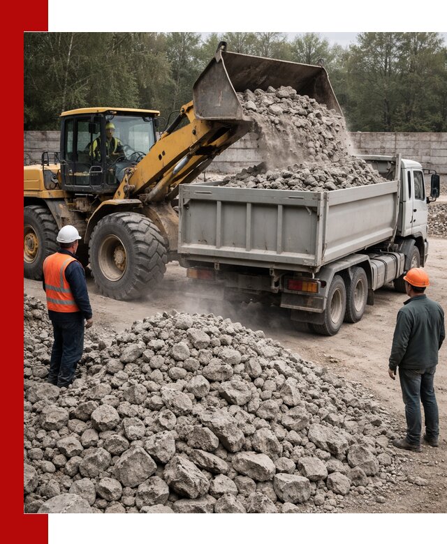 Вторичный щебень фракция 70–150 в Шумерле с доставкой