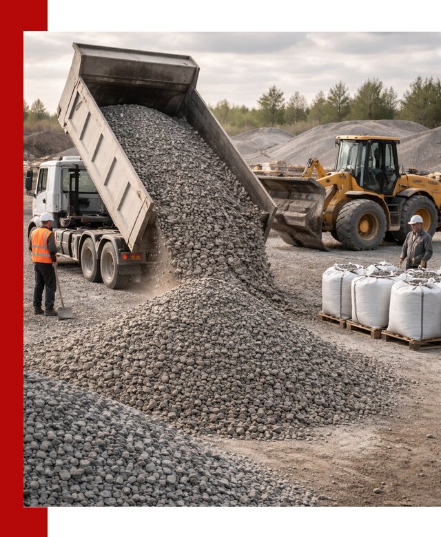 Бетонный щебень фракция 5–20 с доставкой в Шумерле