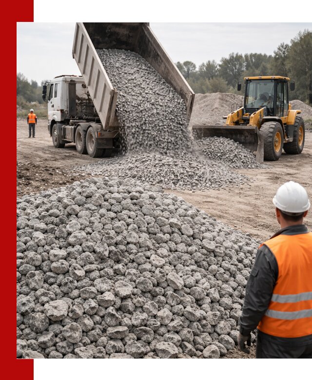 Доставка бетонного щебня фракции 20-40 в Шумерле