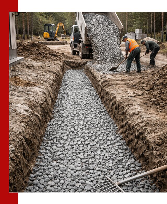 Щебень для дренажа с доставкой в Шумерле высокого качества