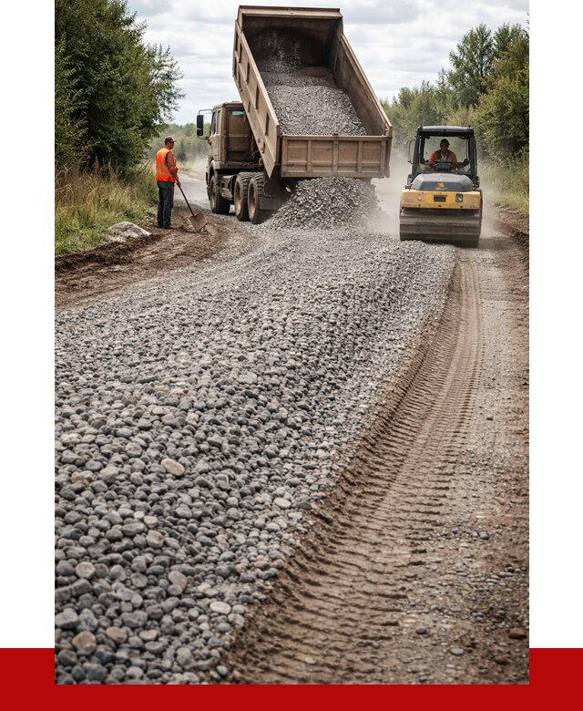 Щебень для отсыпки дороги в Шумерле от 2933 р. ПРОНЕРУДШмр