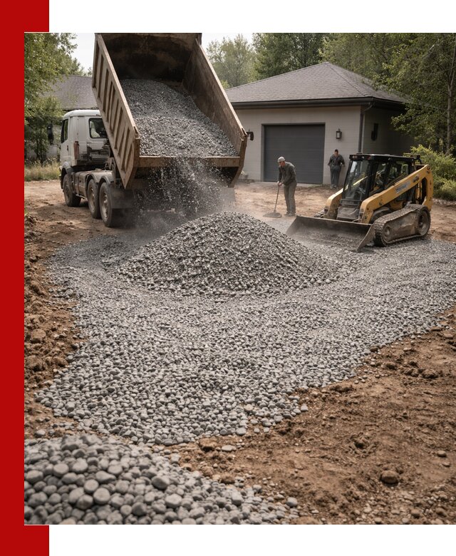 Щебень для парковки в Шумерле: доставка и укладка качественного материала