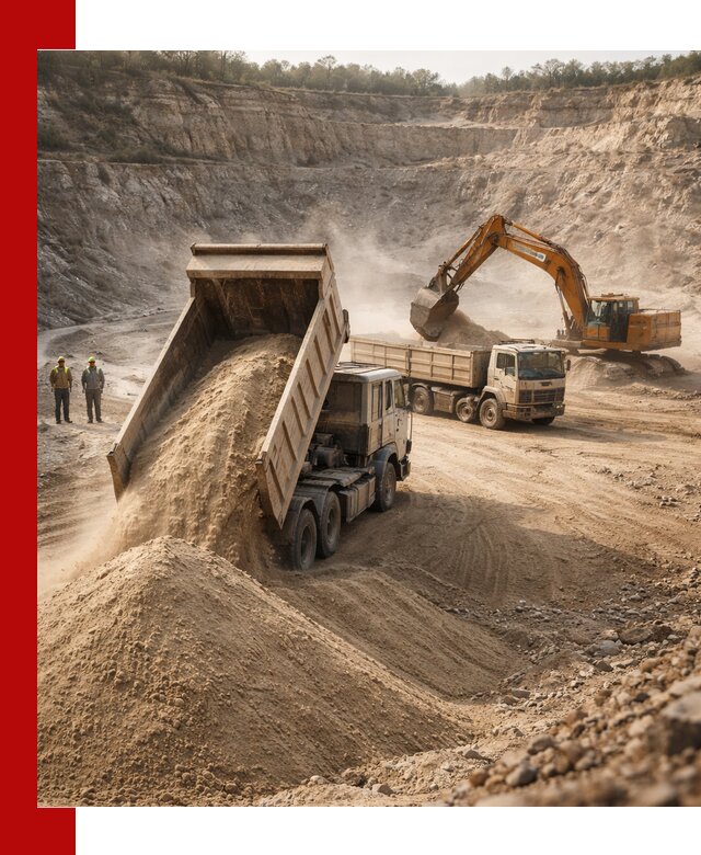 Карьерный песок навалом с доставкой в Шумерле