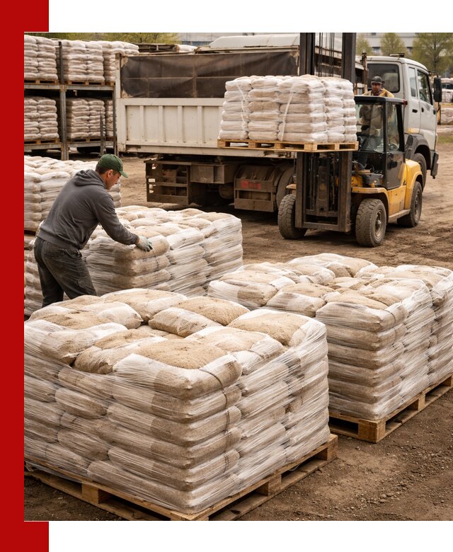 Карьерный песок в мешках с доставкой в Шумерле