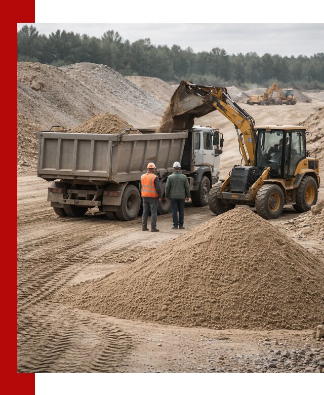 Карьерный среднезернистый песок с доставкой в Шумерле