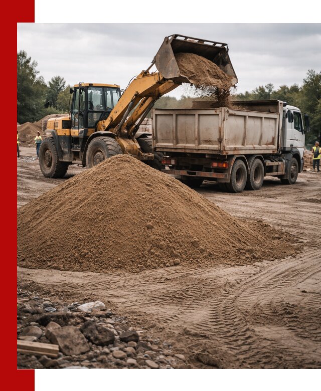 Доставка речного песка навалом в Шумерле быстро и выгодно