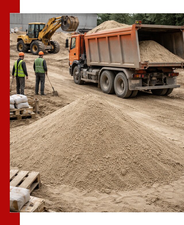 Доставка и продажа мытого речного песка в Шумерле