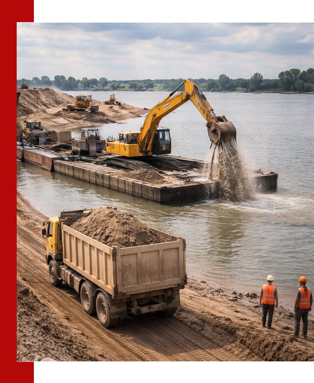 Намывной песок с доставкой в Шумерле оптом и в розницу