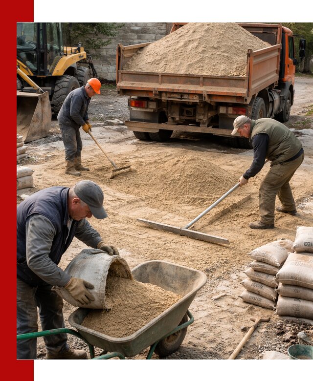 Поставка песка для стяжки в Шумерле с быстрой доставкой