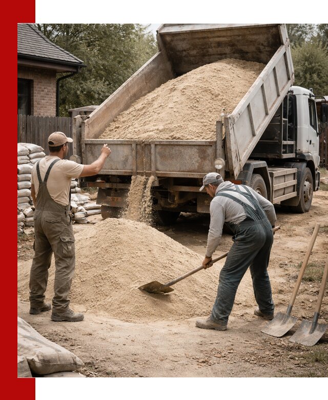 Песок для штукатурки с доставкой в Шумерле качественный и чистый