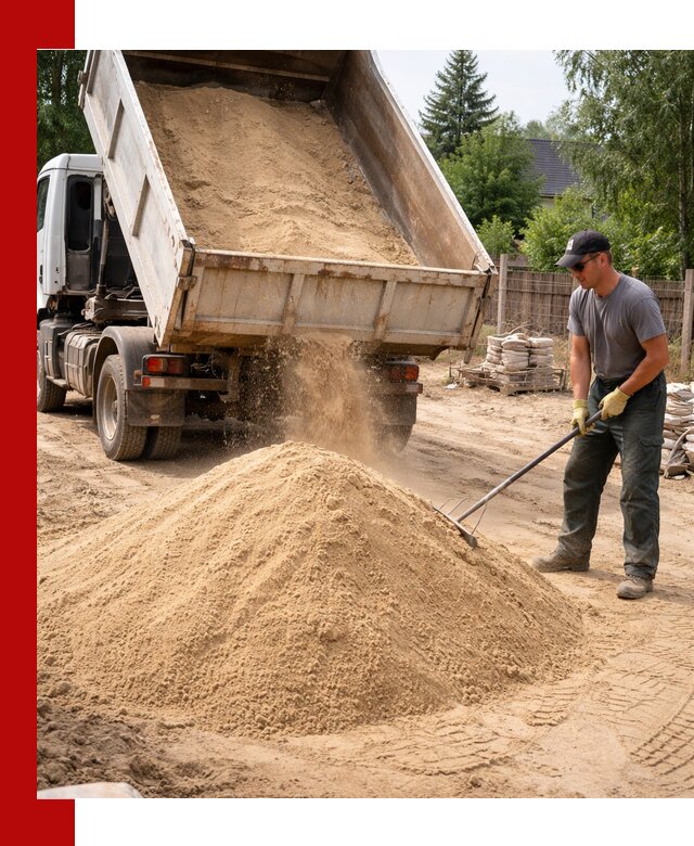 Доставка сухого песка самосвалами в Шумерле