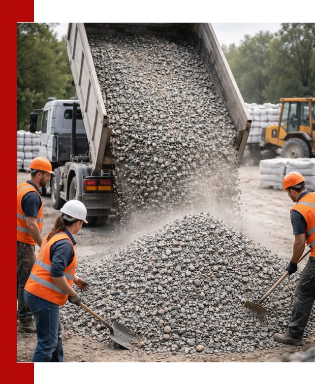Доставка гравия и камня в Шумерле оптом и в розницу