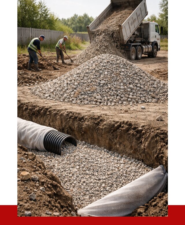 Гравий для дренажа в Шумерле от 2390 р., доставка ПРОНЕРУДШмр