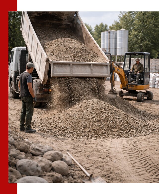 Доставка ПГС С3 в Шумерле самосвалами и миксерами