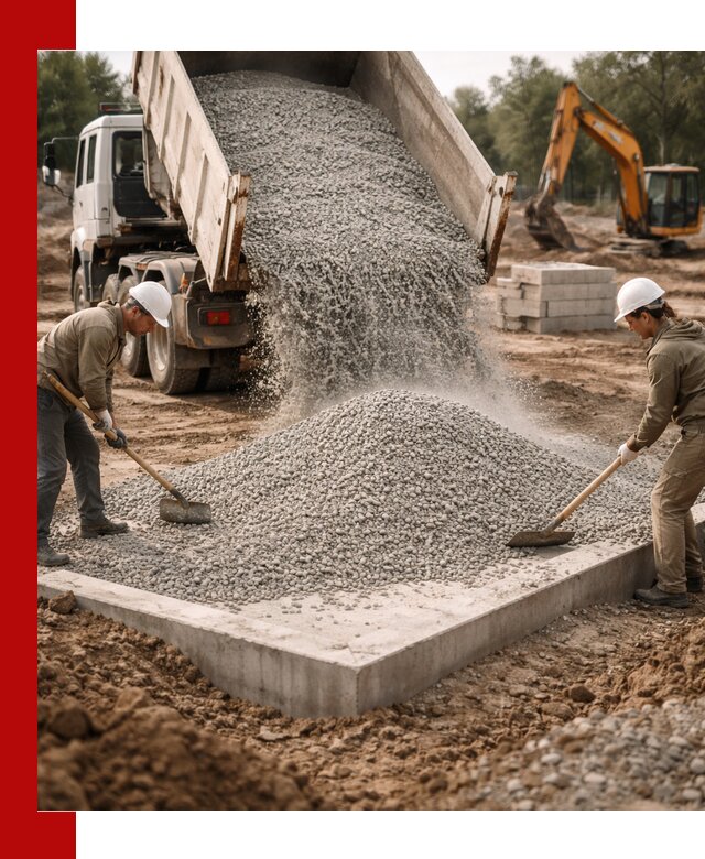 Доставка и продажа отсева для бетона в Шумерле