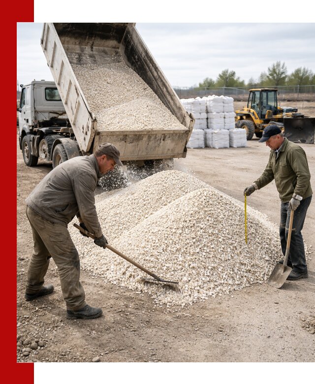 Мраморная крошка с доставкой и разгрузкой в Шумерле