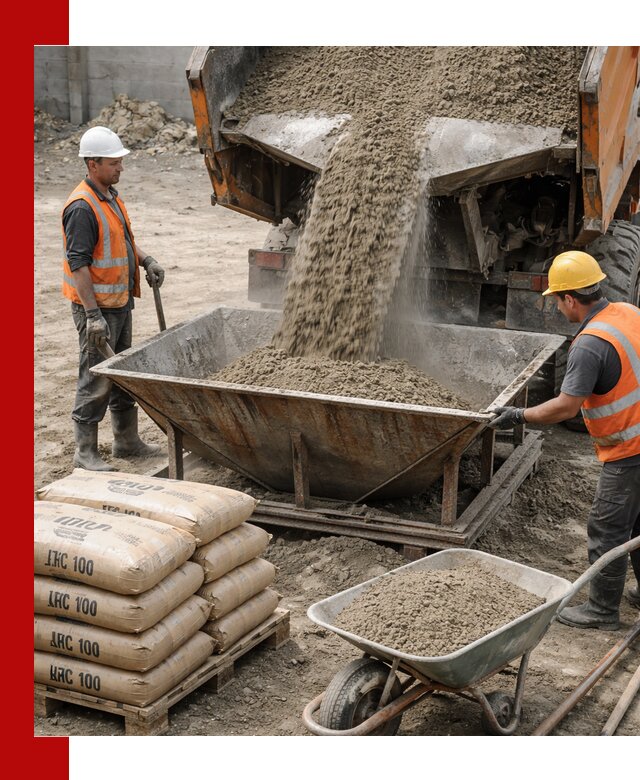 Доставка цементно-песчаной смеси М100 в Шумерле