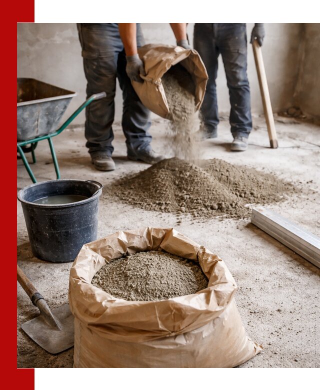 Доставка сухой смеси для стяжки в Шумерле