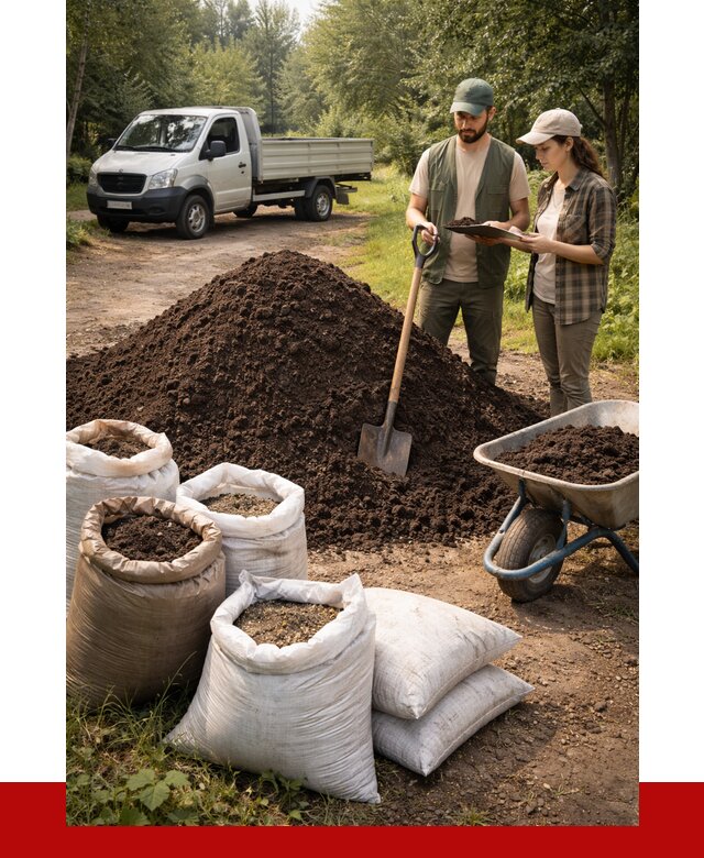 Купить грунт с доставкой в Шумерле от 4888 р. за м3 | ПРОНЕРУДШмр