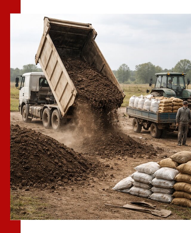 Доставка грунта и удобрений оптом в Шумерле для сельхоз и строительства