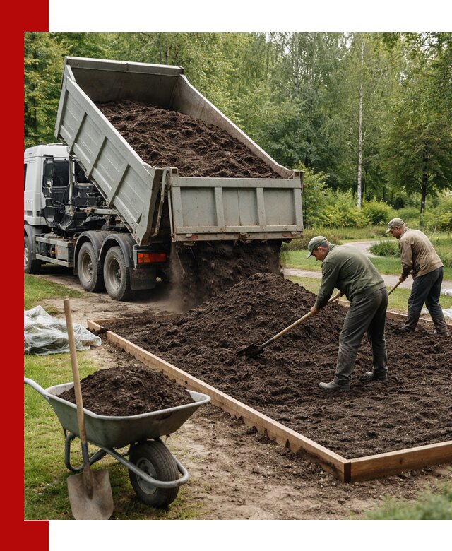 Доставка грунта для озеленения и благоустройства в Шумерле