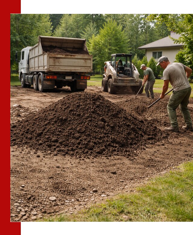 Доставка и укладка грунта для газона в Шумерле