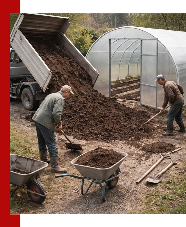 Грунт для теплицы с доставкой в Шумерле — плодородный субстрат под растения