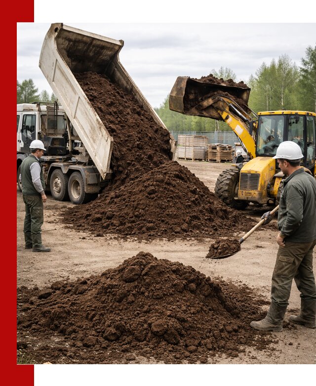 Доставка торфа оптом и в мешках в Шумерле