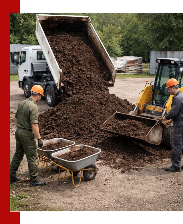 Доставка торфо-земляной смеси в Шумерле для огорода и ландшафта