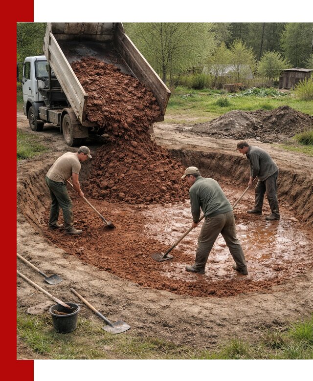 Купить качественную глину для пруда в Шумерле