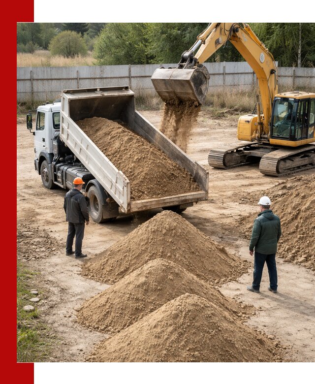 Доставка супеси вагонными и автопартиями в Шумерле