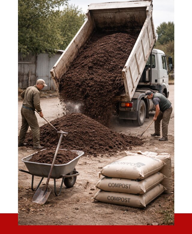 Купить компост в Шумерле от 4562 р. за куб с доставкой | ПРОНЕРУДШмр
