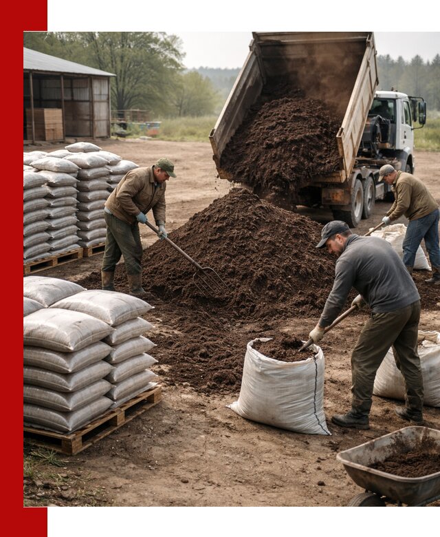 Доставка компоста оптом и в розницу в Шумерле