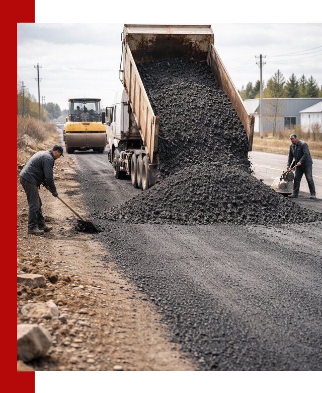 Асфальтовая крошка для дорог в Шумерле — поставка и доставка