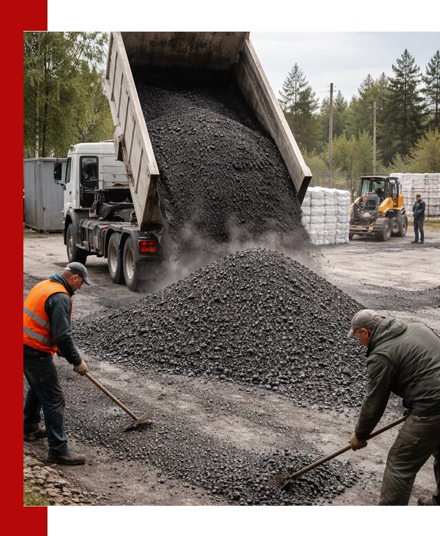 Доставка и продажа асфальтного гранулята в Шумерле