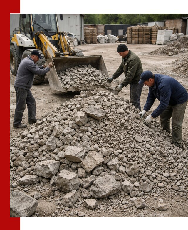 Демонтаж и вывоз бой бетона в Шумерле