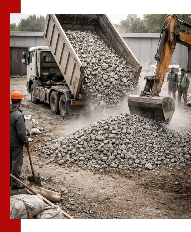 Доставка дробленого бетона в Шумерле оптом и в розницу