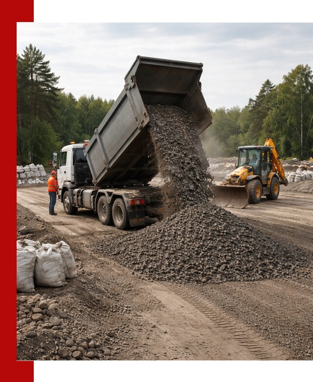 Доставка дробленого асфальта в Шумерле для дорожных работ