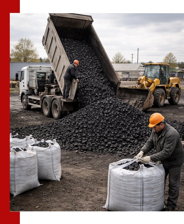 Доставка каменного угля в Шумерле оптом и в розницу