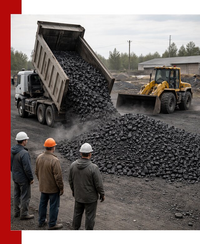 Доставка угля антрацита в Шумерле с самосвалами и погрузкой